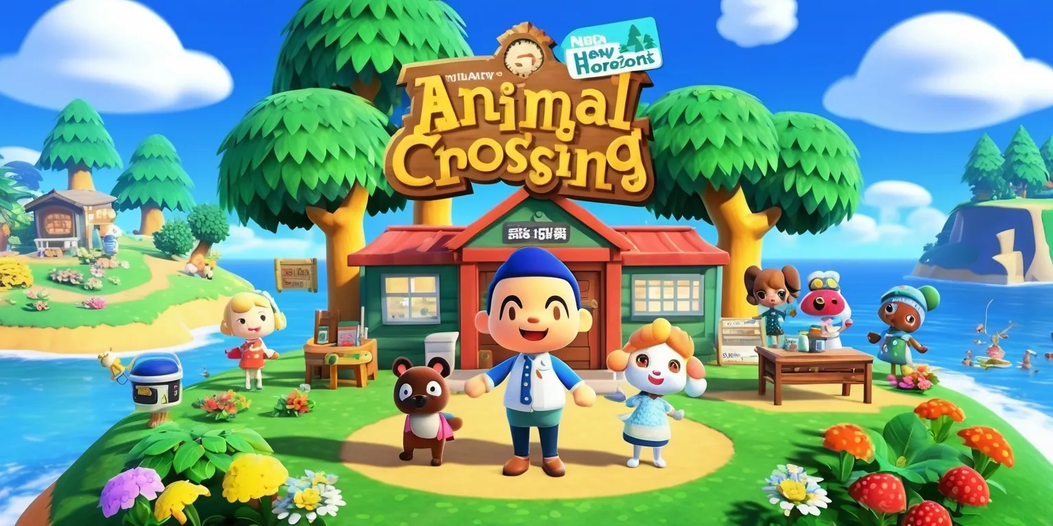 A vibrant and colorful digital illustration of the Animal Crossing: New Horizons game, set on a picturesque island with lush green trees, bright blue skies, and a variety of colorful flowers, featuring Tom Nook standing in front of his shop, with a warm and welcoming smile on his face, surrounded by other beloved characters like Isabelle and K.K. Slider, all rendered in a whimsical and cartoonish style, with bold lines and intricate details, and a mix of natural and man-made elements, including a few iconic in-game items like fishing rods and furniture, all perfectly placed within a carefully composed scene that captures the game's charming and relaxing atmosphere.